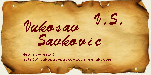 Vukosav Savković vizit kartica
